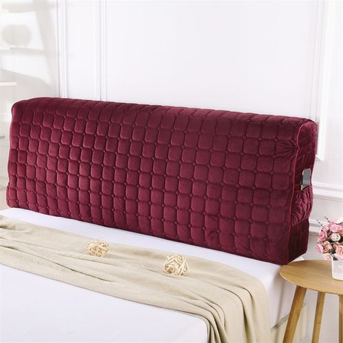 夹棉水晶绒床头罩m.床头全包防尘罩皮床保护靠背罩定制