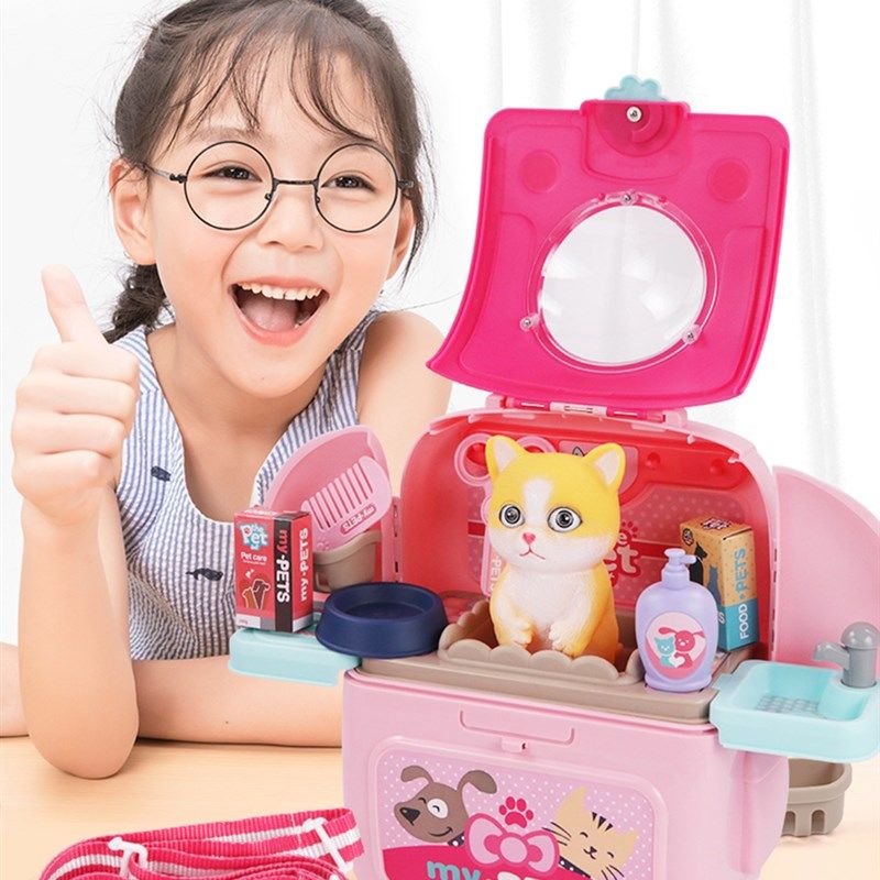 宠物养成屋仿真假小猫咪玩偶猫猫小狗狗背包小动物过家家,玩具/童车/益智/积木/模型,仿真/动物玩偶,淘宝优惠券,粉丝福利购,淘宝优惠卷