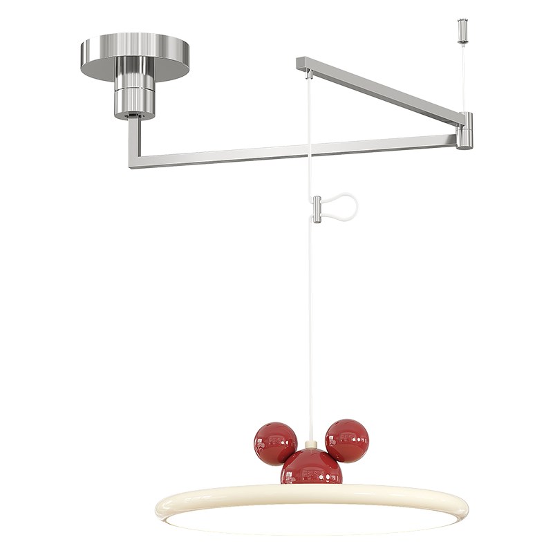 餐厅现代摇臂移位全光谱吊灯高级感吧台书桌高显指护眼吊灯