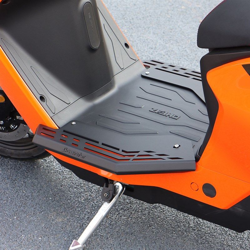 黑火蚁适用极核E5i o前脚踏板加宽立体E5i电动车改装踏脚