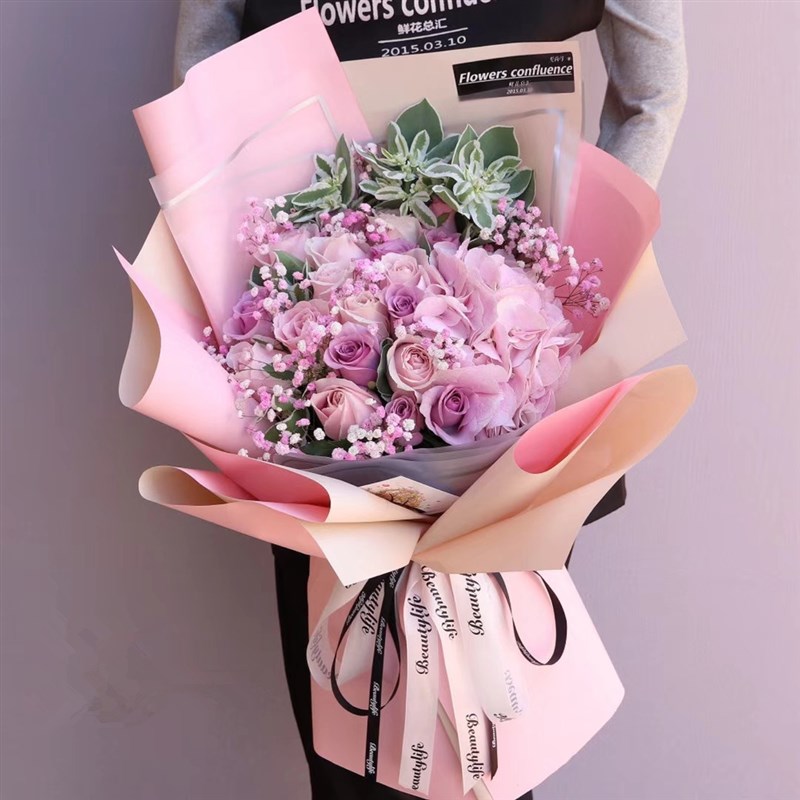 韩式花武汉鲜花同城速递硚口武昌洪山江岸江汉阳花店生日送花