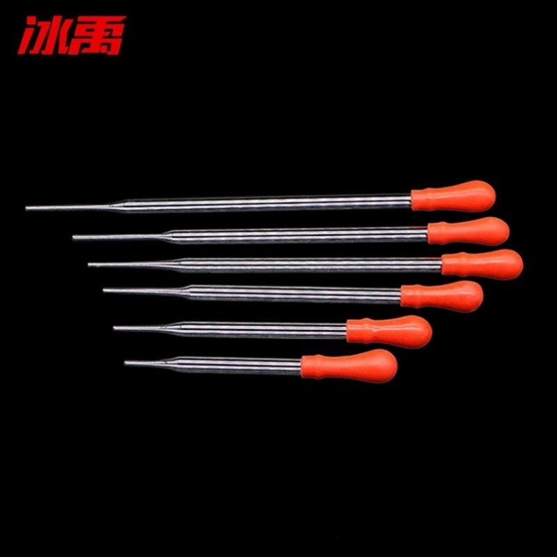 冰禹滴管玻璃滴管玻璃吸管胶头滴管滴管附红皮头m个l