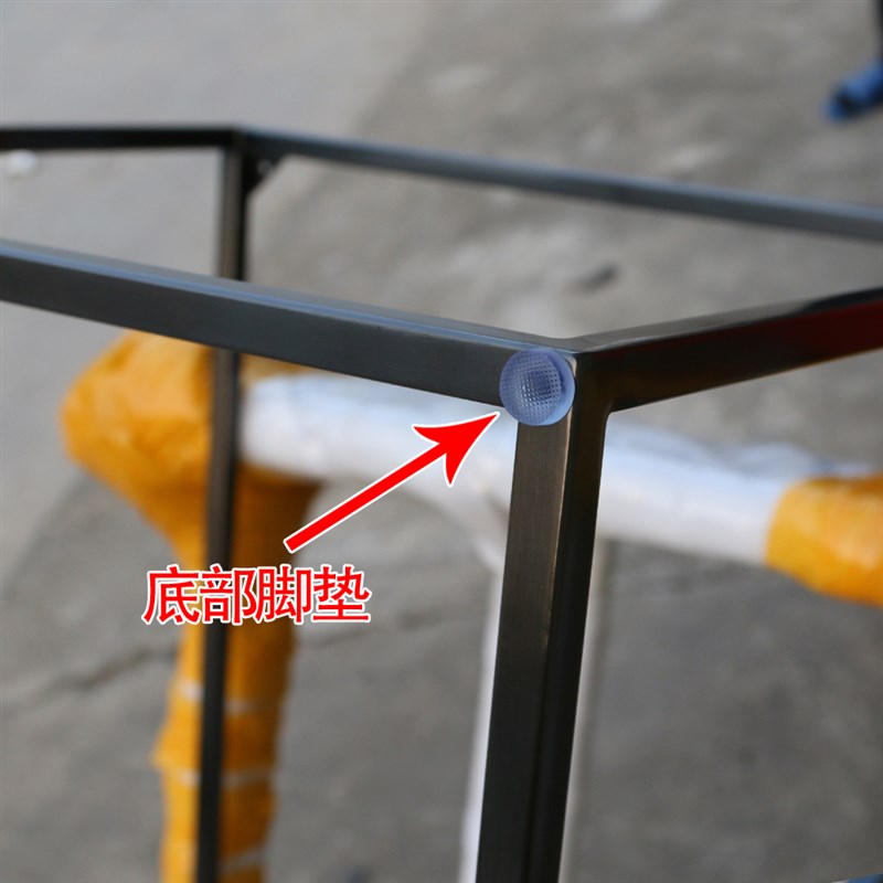 桌子腿支架订制茶几矮桌几底座黑钛不锈钢艺术桌脚桌腿支架子