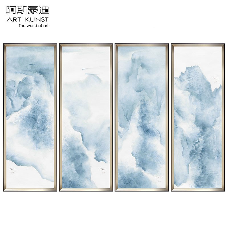 阿斯蒙迪许振国画水墨画限量画亲笔签名艺术品客厅玄关装饰画