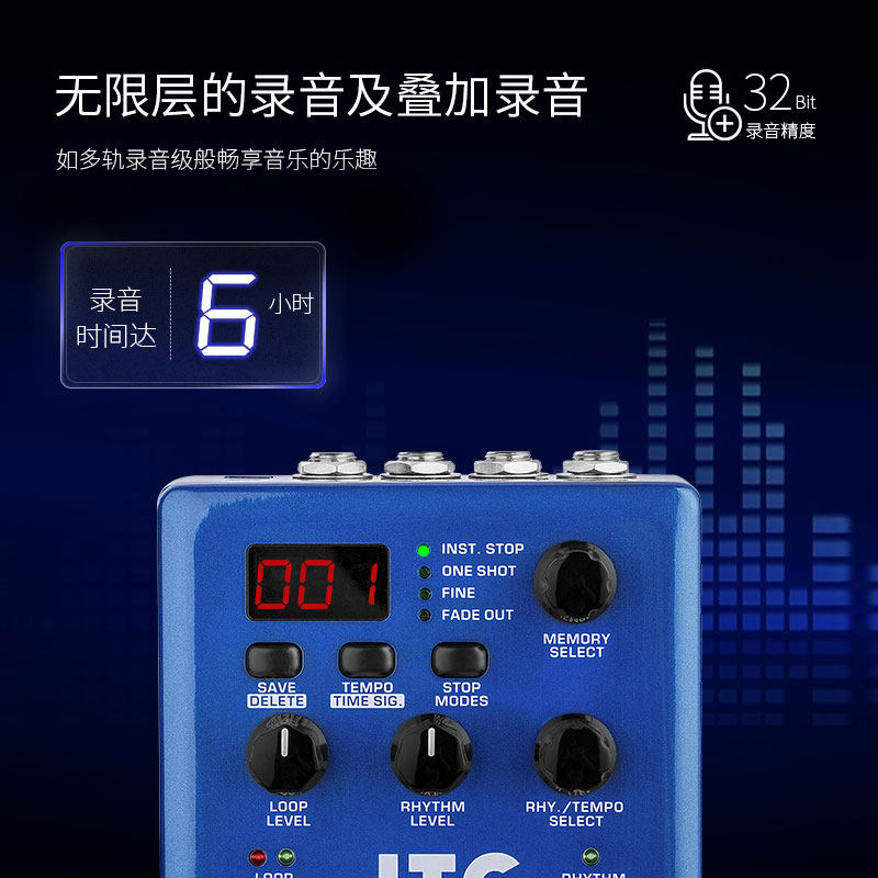NU纽斯J O木吉他贝斯伴奏乐句录音循环LOO鼓