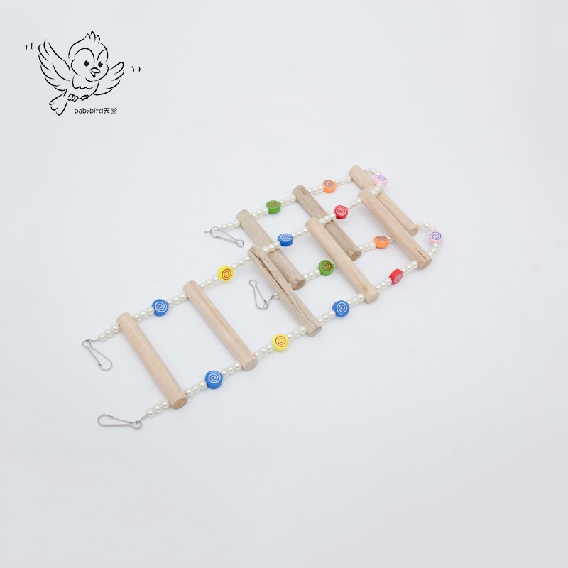 鸟玩具鹦鹉用品鸟爬梯鸟秋千鸟爬杆鸟用宠物玩具鸟用具珍珠云梯