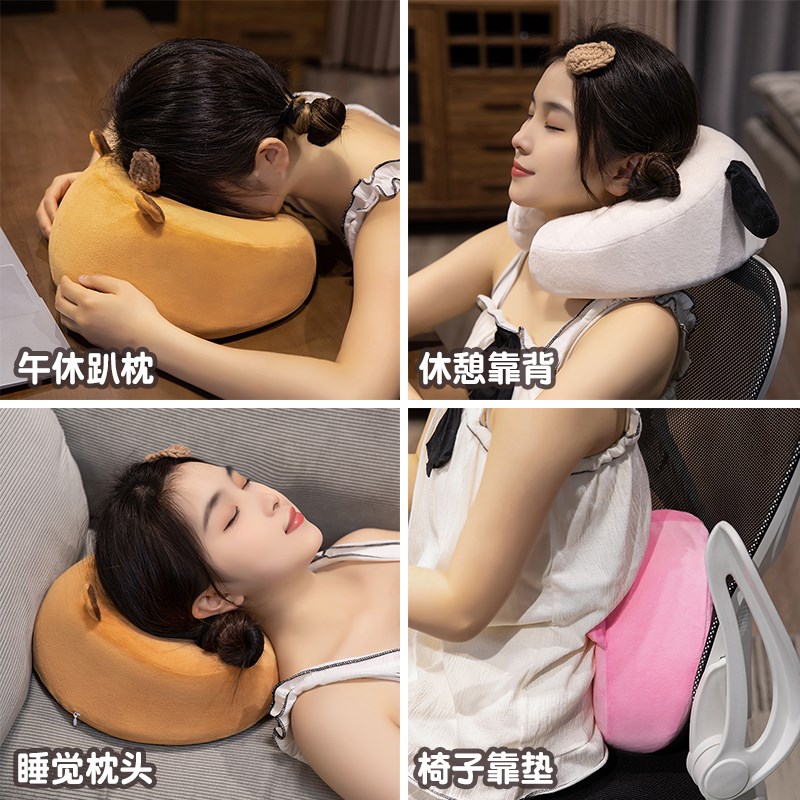 花朵午睡枕办公室午休神器小学生趴睡枕桌上抱枕女生趴枕睡觉枕头