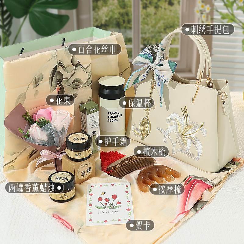 母亲节礼物实用送妈妈高级感中国风包包适合送婆婆的生日礼盒新款