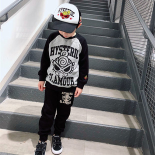 儿童卫衣卫裤两件式套装2023春秋季新款潮男童女宝纯棉上衣搭配裤