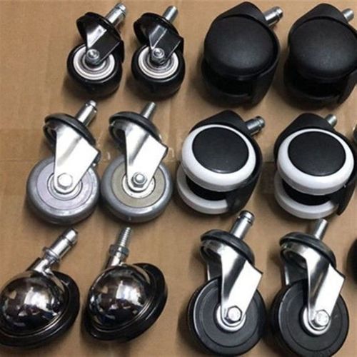 发廊美容美发店大工凳师傅椅配件酒吧台椅子万向轮子转向动滑轮