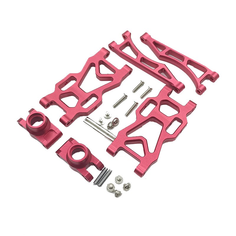 速驰宇升级件改装JJRC Q130短卡RC遥控车金属摆臂转向杯拉杆配件