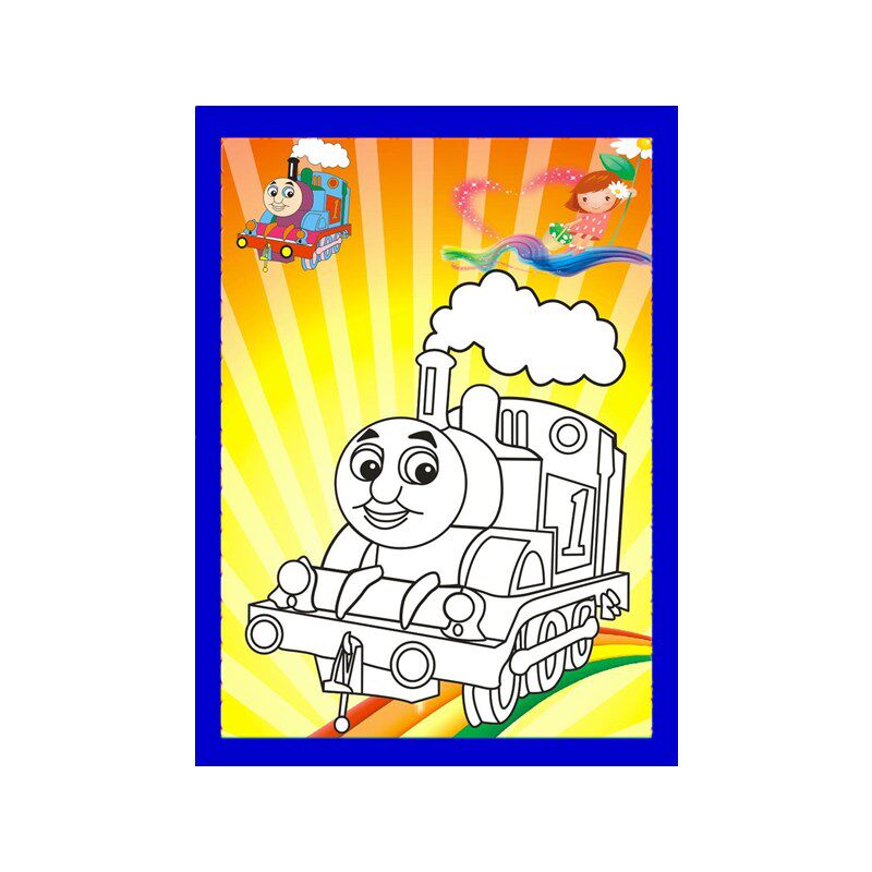 儿童涂鸦水粉画颜料画带框泡沫板填色涂色板水彩画涂鸦画广场摆摊