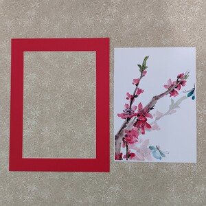昊拓 2张画框 卡纸装裱美术儿童画纸 纸相框挂墙