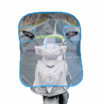 秋冬电动车挡风板高清透明膜挡雨被罩加大加厚电瓶踏板摩托车通用