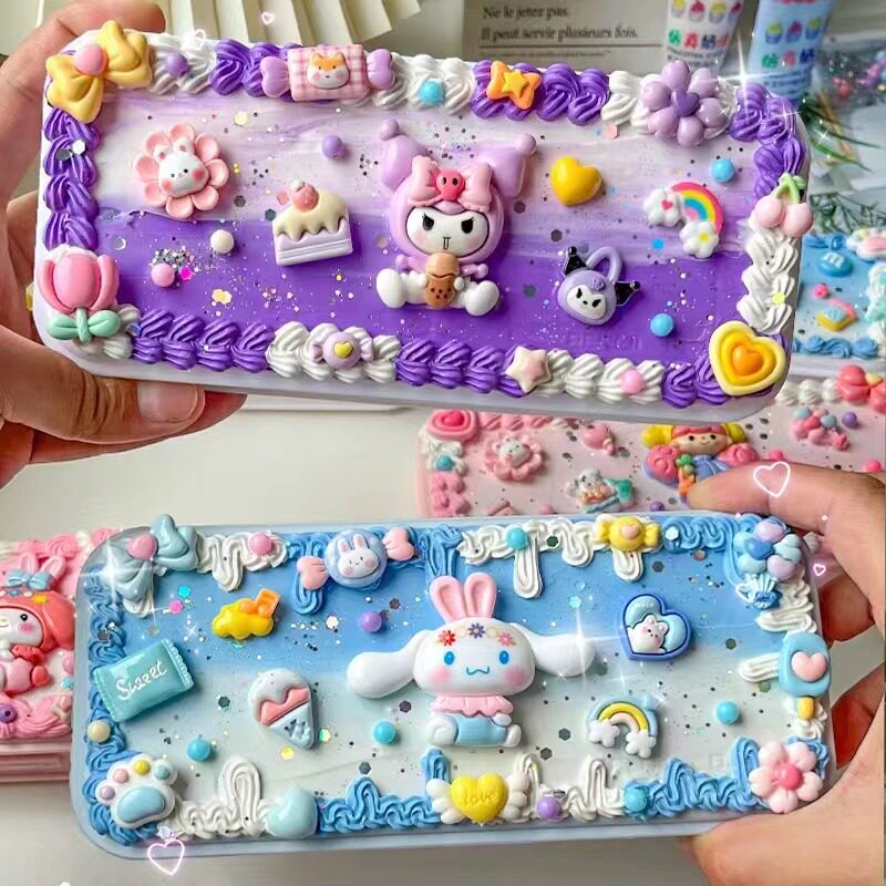 儿童DIY手工制作奶油胶文具盒材料包幼儿园学生男女孩益智