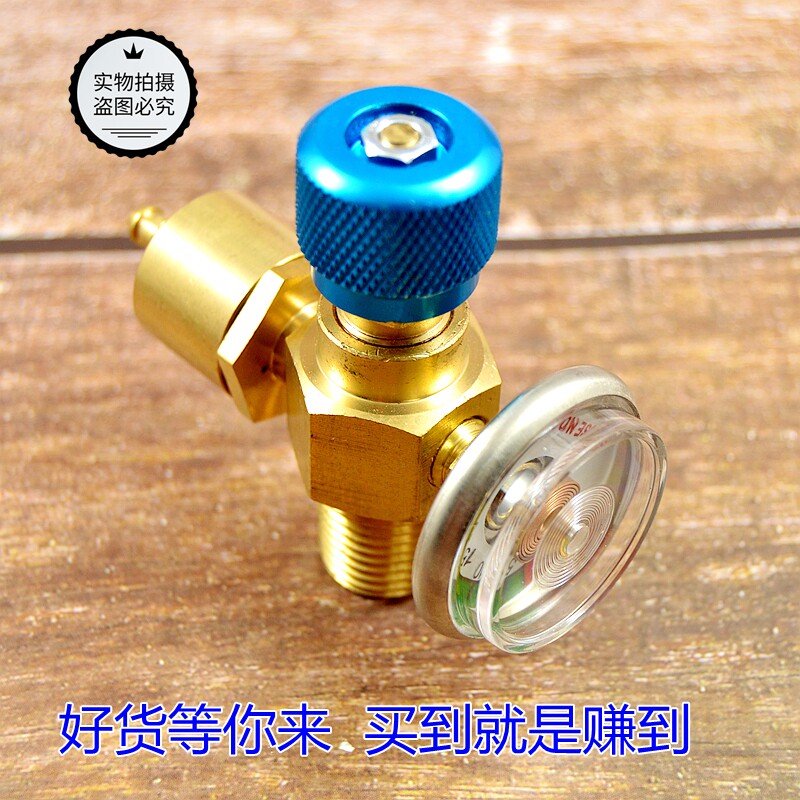 氧气瓶门关L升铜体氧气小氧气瓶门便携式焊炬氧气