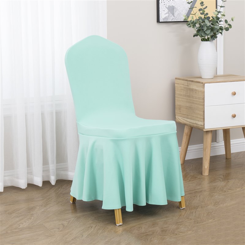 椅加厚空气层椅婚庆宴会椅弹力椅弹力布椅裙摆