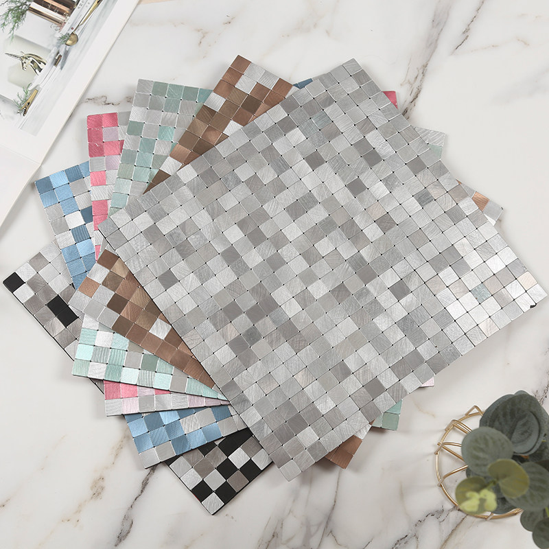 金属铝塑板密拼自粘墙自马赛自带背胶客厅电视背景墙瓷砖,家装主材,马赛克,淘宝优惠券,粉丝福利购,淘宝优惠卷