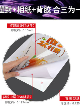 水晶相纸高端加厚水晶背胶相纸防水晶画相册证公交卡材料ID人像背