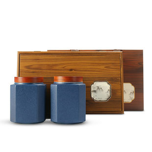 档茶叶礼盒包装盒半斤陶瓷茶叶罐空盒定制红茶绿茶白茶礼品盒子