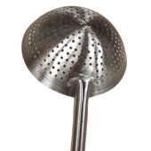 加厚漏勺长柄米捞勺加长捞篱冲孔大笊篱食堂拌面菜勺