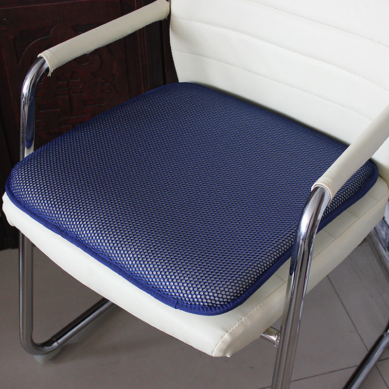 D坐垫办公室椅垫电脑椅子凉垫女学生透气加厚座椅垫子夏季坐垫