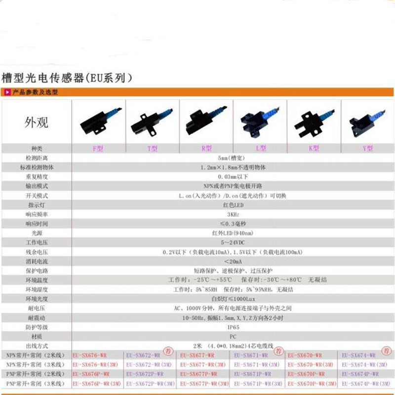 劳恩槽U型UW替嘉准FZ欧母龙光电关感应感测器