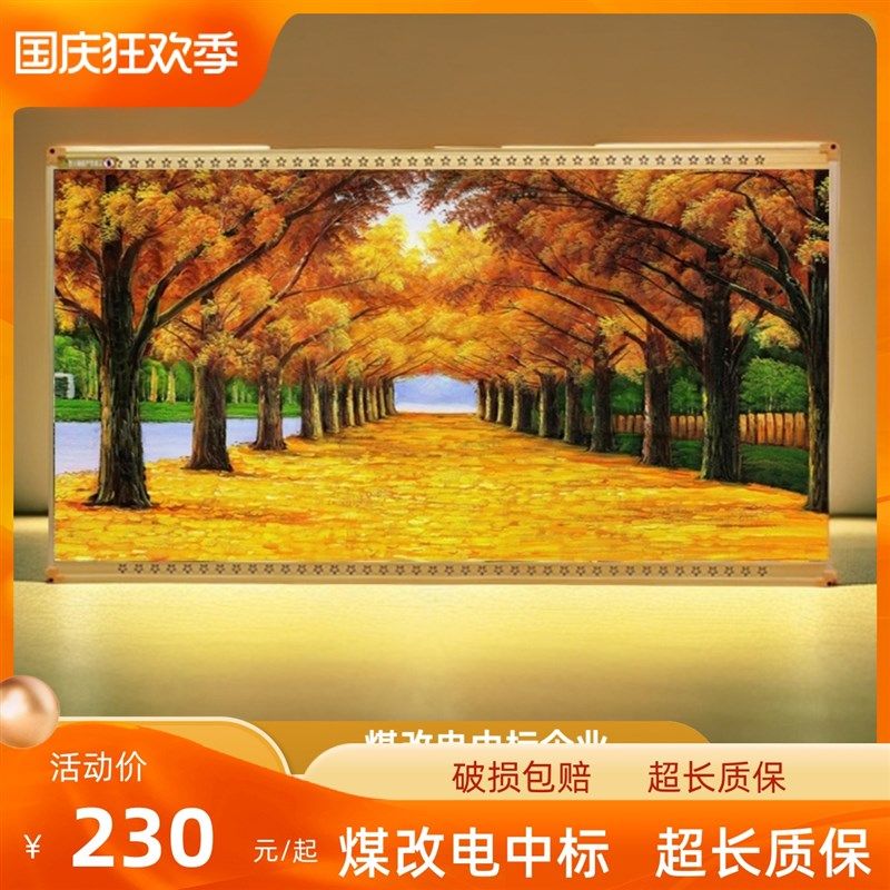 石墨烯碳晶墙暖壁画电暖器 速热防冻电热板暖气片 碳晶取暖器