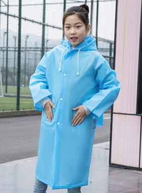 小学生雨衣长款全身防暴雨带书包位大童儿童雨披大号男女童防水