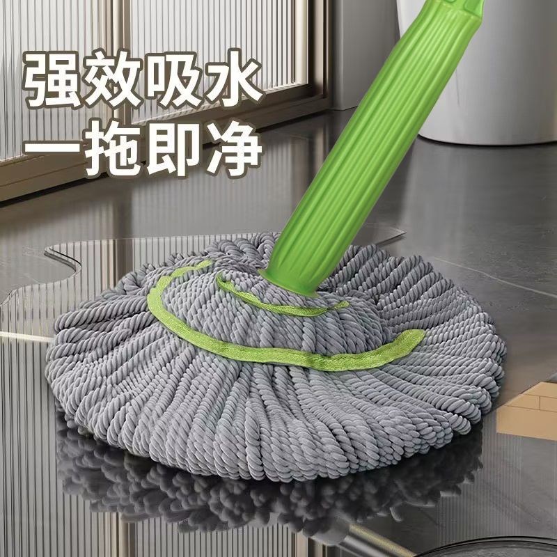 拧水拖把家用懒人一拖净免手洗自拖布2024新款旋转式吸水地拖墩布