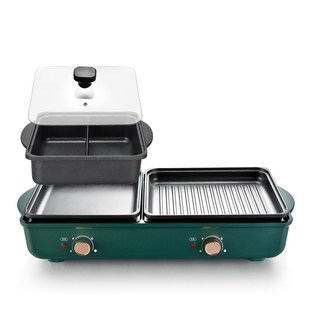 厂销厂促促电烧烤炉家用无烟烤肉机电烤盘韩式 Q多功能涮烤一体锅