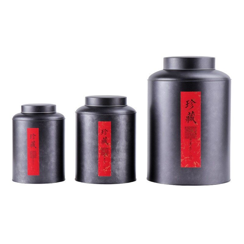茶叶罐密封罐马口铁罐盒金属普洱红绿白茶盒通用储存包装铁盒