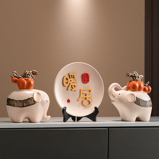 暖居家用进门玄关客厅电视u柜摆件 饰品 结婚新房装 修搬新家创意装