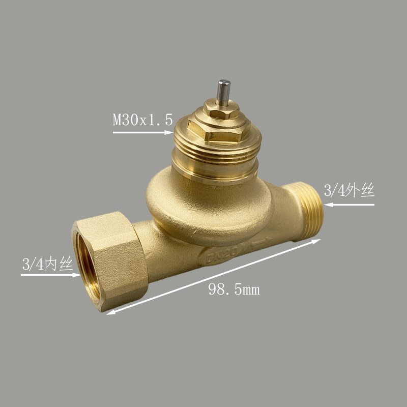 爆款风机盘管宝塔截止型二通二联供搭配电热执行器恒温控制