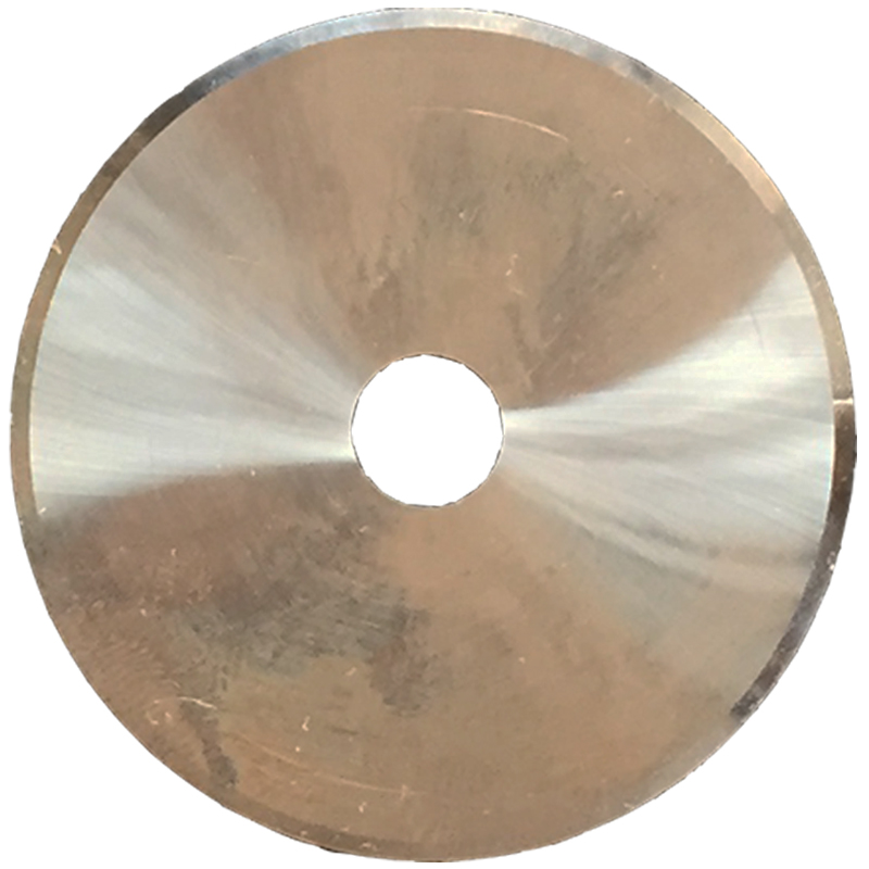 硬质合金钨钢熔喷布专用切割刀片喷绒布分切圆刀片超薄圆形切刀yg