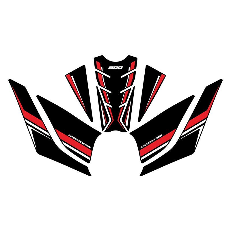 适用钱江赛0防磨防滑油箱贴鱼骨贴车身保护膜贴花改装件配件