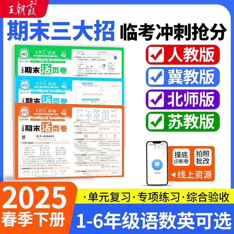 25春季下册王朝霞活页期末卷清仓