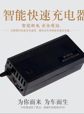 锂电充电器24V36V48V60V72V3A三元铁锂电动车锂电池智能专用充电