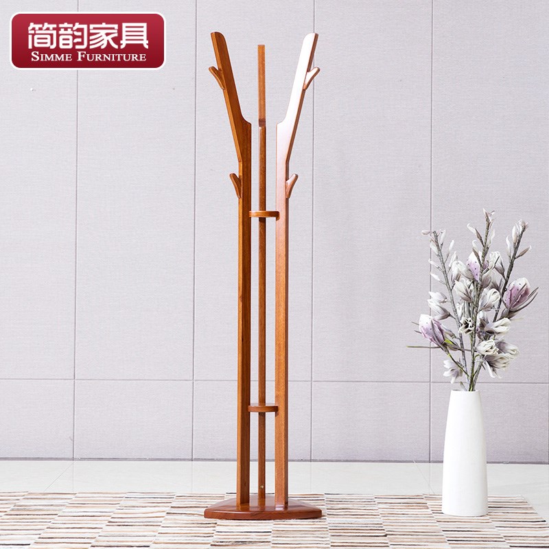 简韵黄檀木挂衣架 现代卧室家具木落地衣架全实木衣帽架