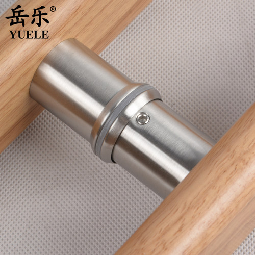 实木玻璃门拉手大门木质木门把手会所推拉包厢门把手中式定制