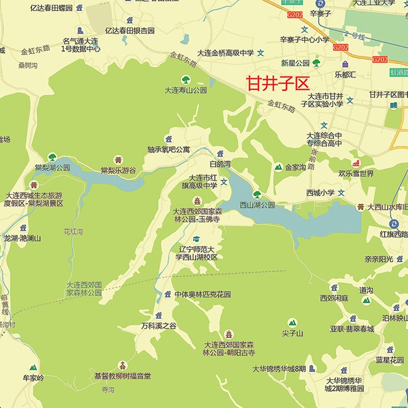 2021新款大连市地图贴图办公室挂图高清防水墙壁贴超大装饰画定制