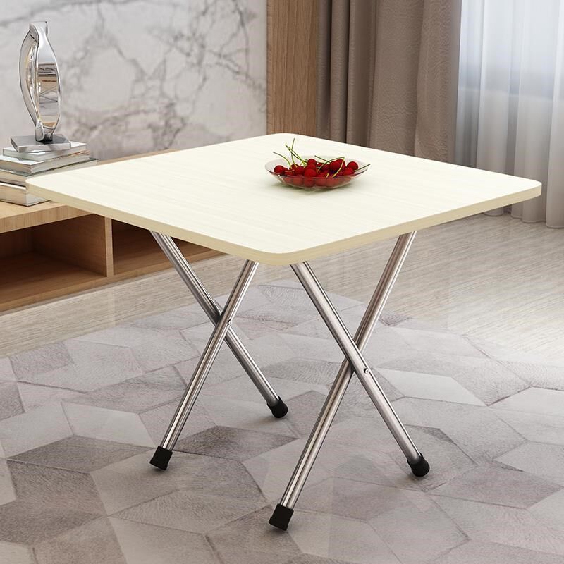 高脚餐桌塑料经济型床上书桌小户型便携式小方桌饭桌折叠桌吃饭新