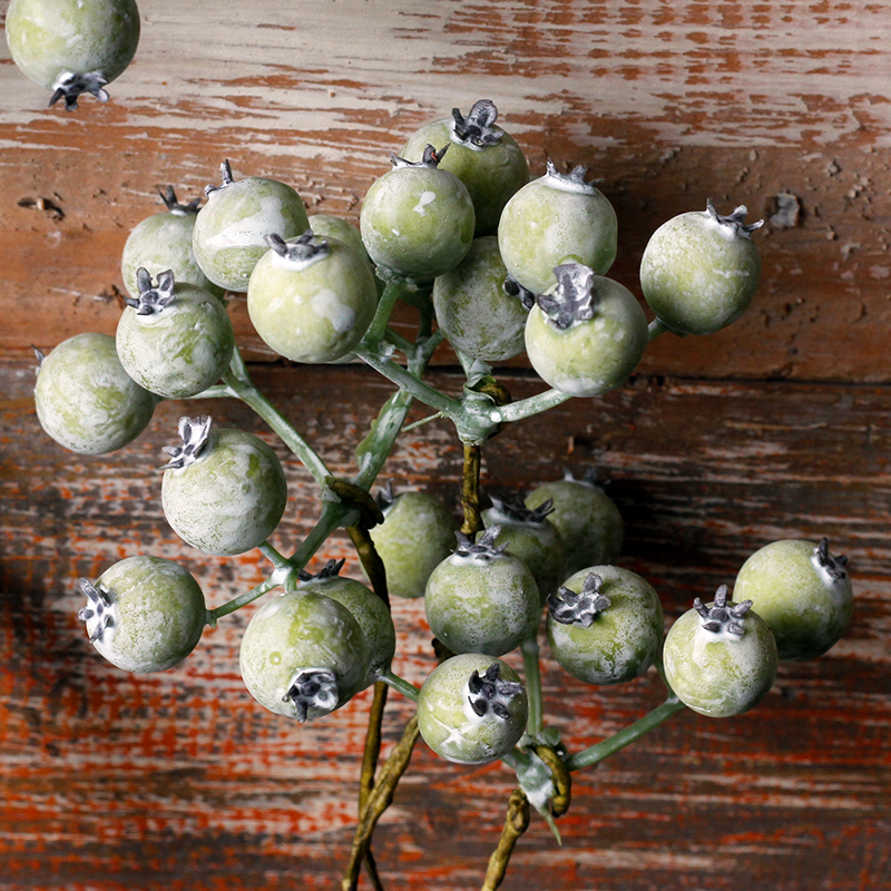 仿真果白色浆果 仿真马桑果 圣诞摄影家居装饰花摆件