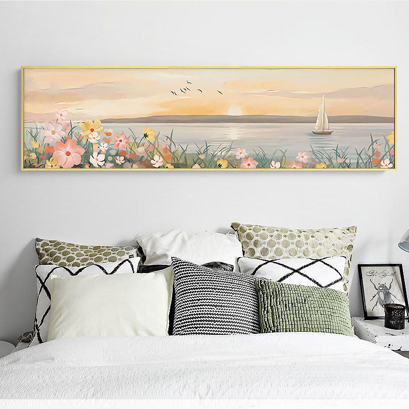 床头装饰画级感卧室画客厅奶油风房背景墙卧壁画房间挂画