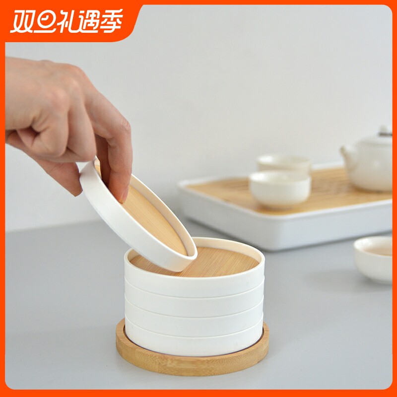 懒地茶具组茶垫隔热垫杯垫功夫茶垫子防烫垫防滑竹餐垫