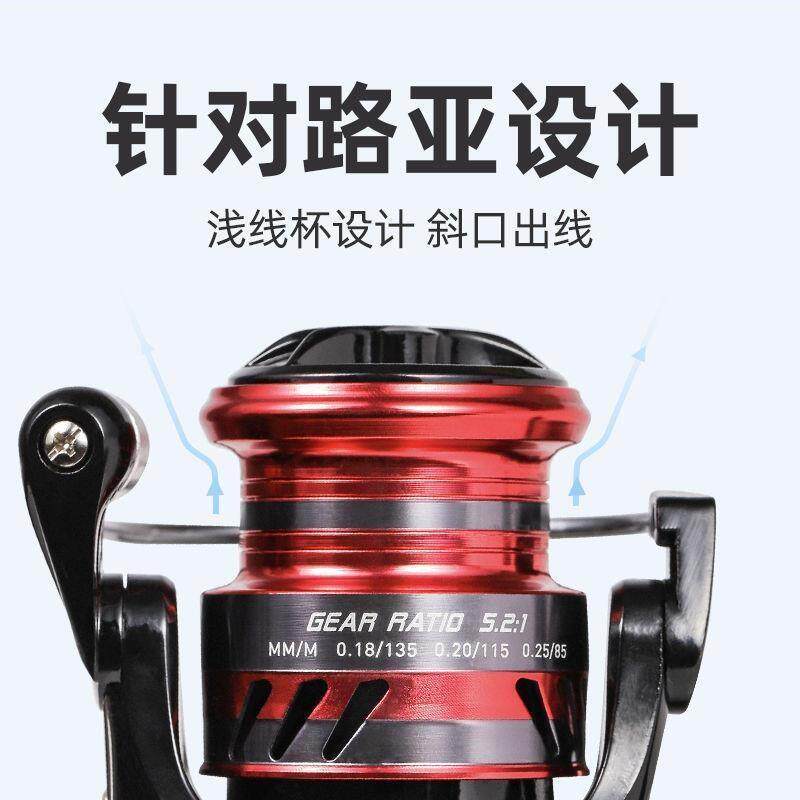 专攻亚微物纺车轮国货间隙亚轮浅线杯远投轮渔轮金属鱼线轮