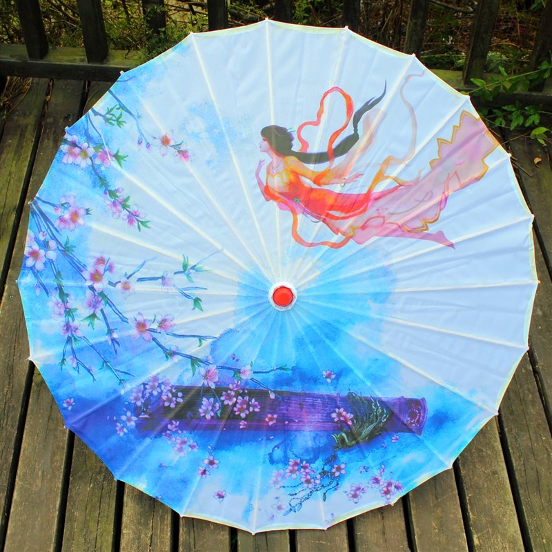 古风仕女美女大唐不夜城装饰拍照道具伞古装油纸伞儿童舞蹈走秀伞