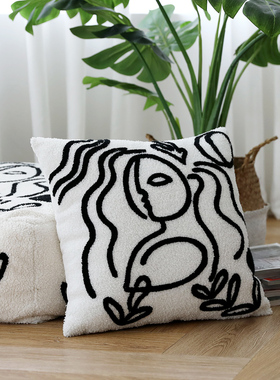 ZOODII装典 eith爱心波普毕加索沙发抱枕客厅极简抽象创意靠垫