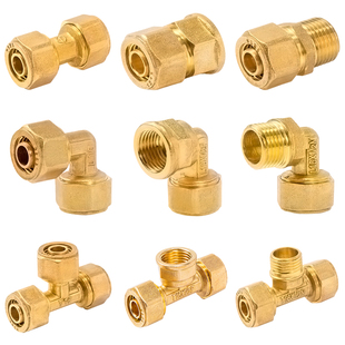 水管接头 顶建 1寸 铝塑管接头配件 太阳能水管接头配件三通 2632