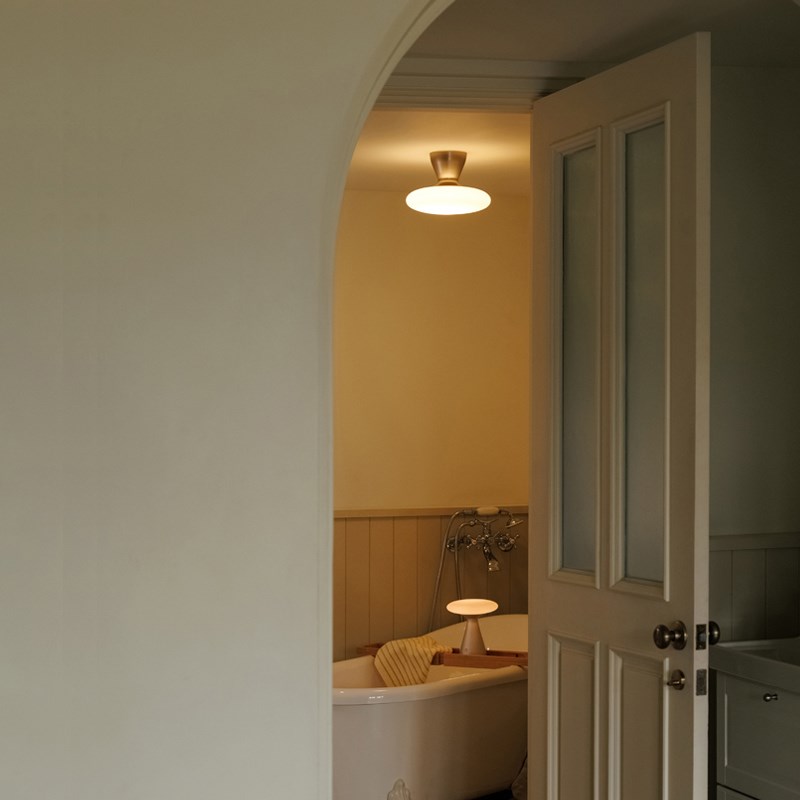 中古风蘑菇过道灯入户玄关走廊阳台极简意式玻璃吸顶灯设计师灯具